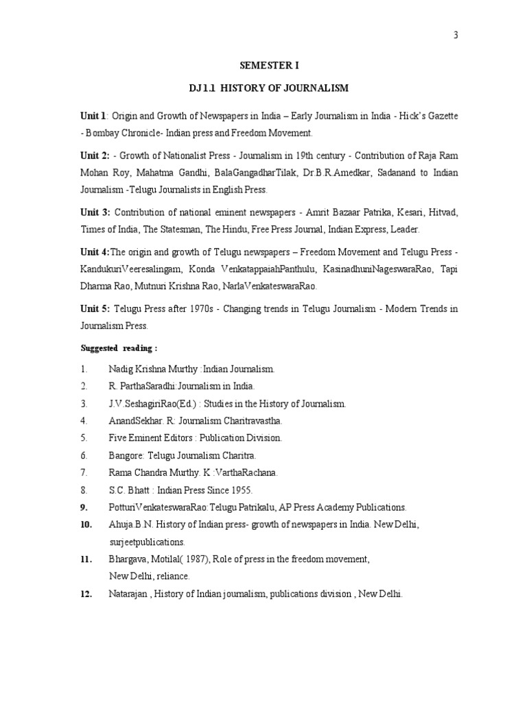 History of Journalism PDF