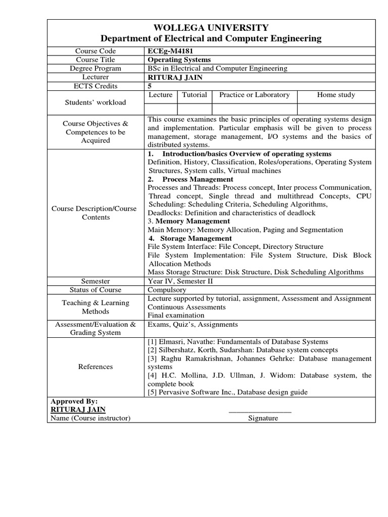 Wollega University Department of Electrical and Computer Engineering ...