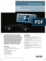 Sailor Rt2048 VHF: Compact VHF Simplex / Semiduplex Radiotelephone