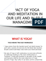 Impact of Yoga and Meditation on Self-Management