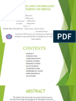 Food Monitoring and Controlling System Using Internet of Things