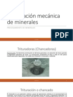 Preparación mecánica de minerales: trituración y clasificación