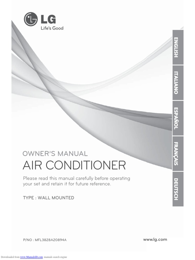 Air Conditioner Owner'S Manual PDF