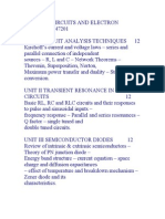 ELECTRIC CIRCUITS AND ELECTRON DEVICES 4 0 0 100