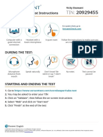 Before The Test:: Versant For Web Test Instructions