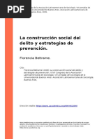 La construcción social del delito y estrategias de prevención