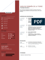 Curriculum Vitae - Marlon Simbaña