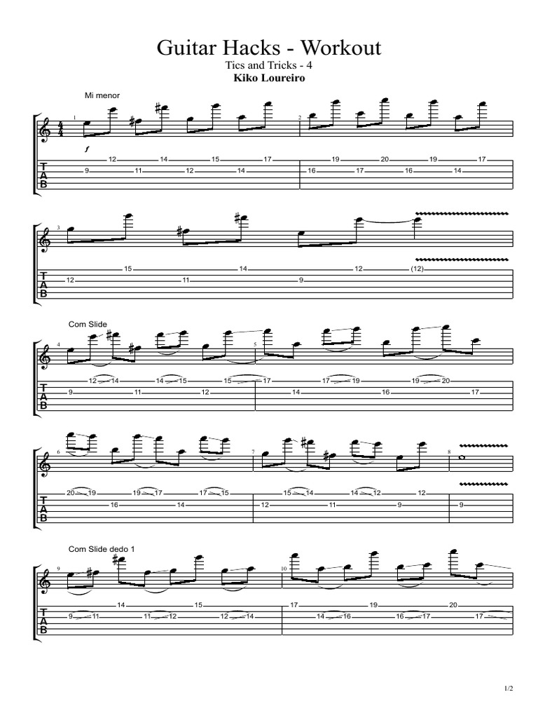 Guitar Hacks Workout Tics and Tricks 4 Kiko Loureiro PDF