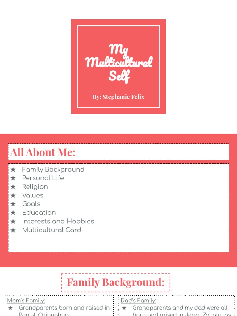 My Multicultural Self | PDF | Wellness