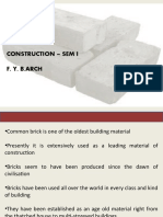 BR Icks: Construction - Sem I F. Y. B.Arch