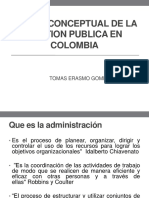 Marco Conceptual de La Gestion Publica en Colombia