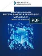 Fintech, Banking & Applied Risk Management: Executive Programme in