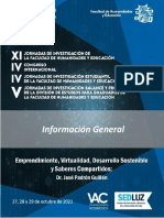 Información General XI Jornadas de Investigación FHE Et Al