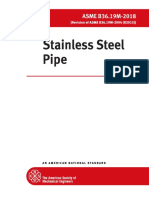 ASME B36.19M-2018 Stainless Steel Pipe