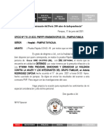 Oficio para Pericia Psicologica y RML 2021