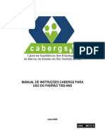 Manual de Instrucoes CABERGS para Uso Do Padrao TISS