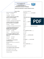 EVALUACIÓN DE LENGUAJE 4 II Periodo