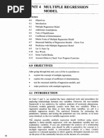 Unit 4 Multiple Regression Model: 4.0 Objectives