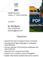 Cloud Forensics Lecture Overview