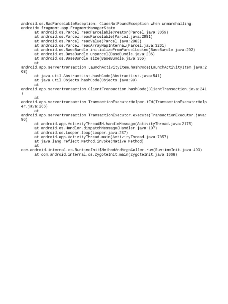 Fixing BadParcelableException in Android | PDF | Teaching Methods ...