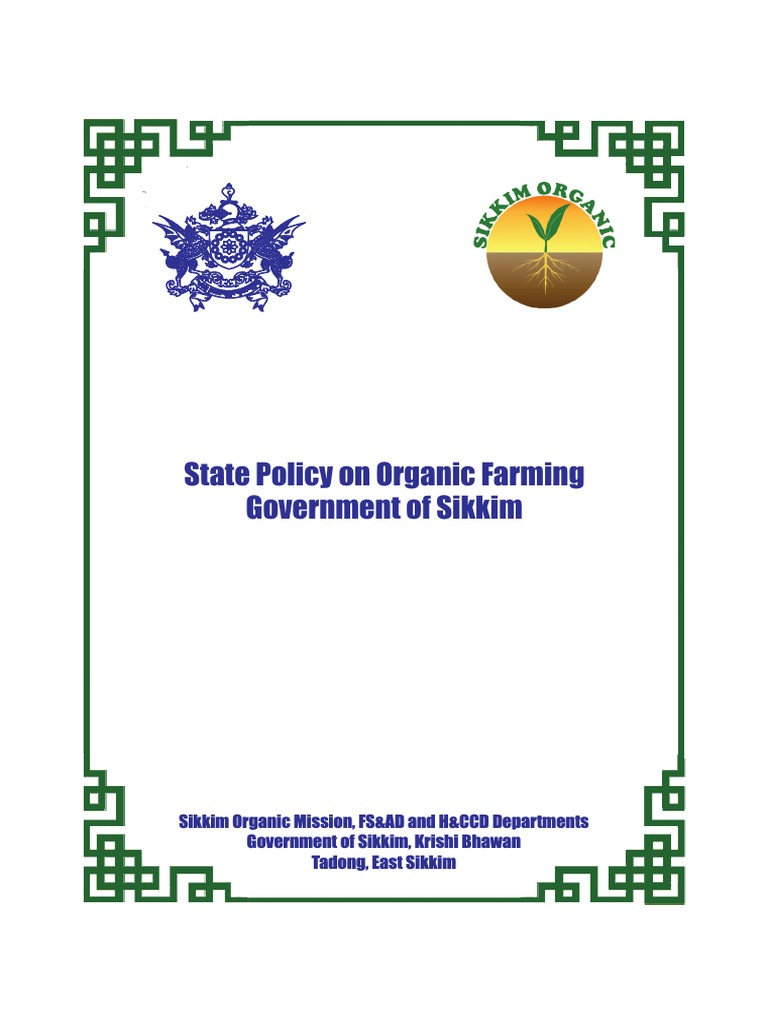 Sikkim Organic Mission | PDF | Organic Farming | Agriculture