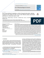 Post-transcriptional regulation activity through alternative splicing