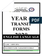 Year 4: Transit Forms