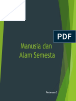 Manusia Dan Alam Semesta.