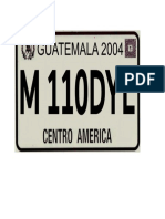 Placa Guatemala