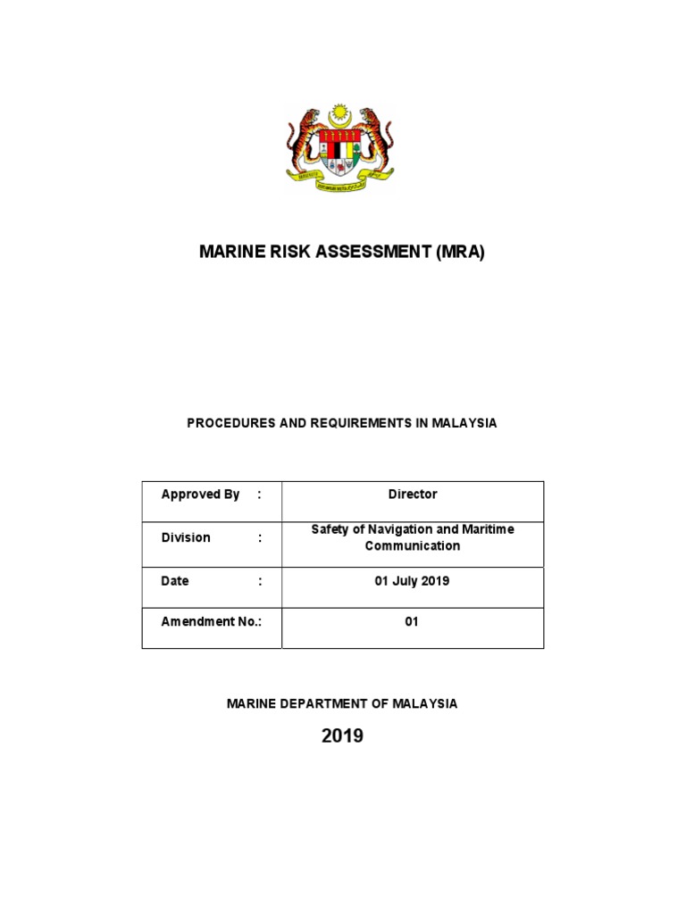 Malaysia Marine Risk Assessment Guide | PDF | Emergency Management ...