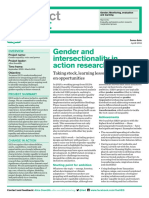 Gender and Intersectionality in Action Research: Taking Stock, Learning Lessons and Acting On Opportunities