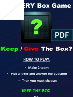 Mystery Box Game - Keep or Give the Box