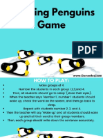 Sleeping Penguins Blank Template Esl PPT Game