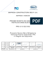 PRO-213-ELE-002 Rev.1 Confección de Instalaciones Eléctricas