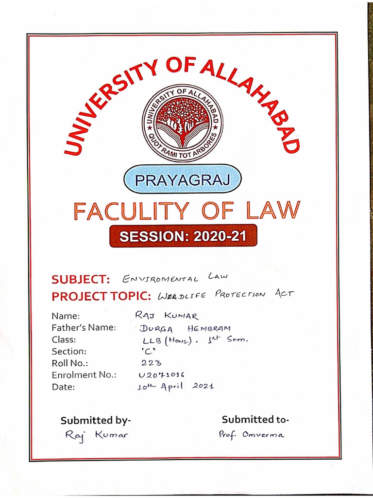 environmental law assignment pdf