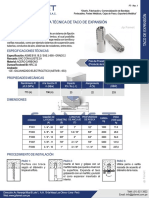 FICHA TECNICA - TACOS DE EXPANSIÓN