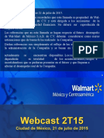 Empresa Walmart-Mexico (Resultados 2 Trimestre 2015)