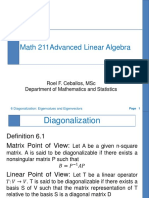 Math 211advanced Linear Algebra: Roel F. Ceballos, MSC Department of Mathematics and Statistics