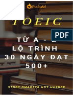 Lộ Trình Từ a Đến Z Đạt TOEIC 500+ Trong Vòng 30 Ngày