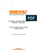 Control medioambiental REC-8R: Manual de instalación y operación