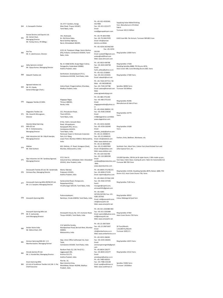 Company CFO Contact List | PDF | Business | Nature, image size:768x1024