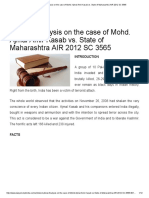Judicial Analysis On The Case of Mohd. Ajmal Amir Kasab vs. State of Maharashtra AIR 2012 SC 3565