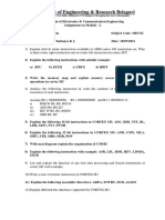 Embedded System Assignment ARM Cortex M3 Instructions