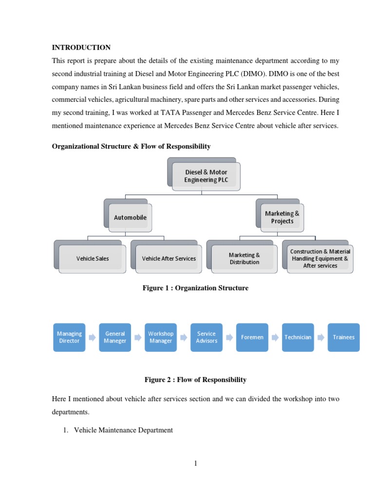 DIMO Maintenance Department Overview | PDF | Vehicles | Manufacturing ...
