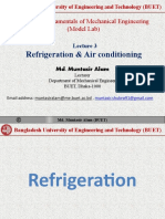 Refrigeration & Air Conditioning: ME 170: Fundamentals of Mechanical Engineering (Model Lab)