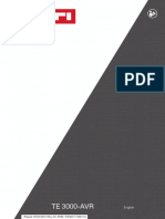 Operating Instruction TE 3000 AVR 01 en Listsep en US Operating Instruction PUB 5364017 000