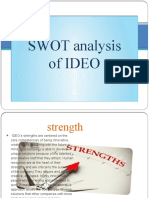SWOT Analysis of Ideo