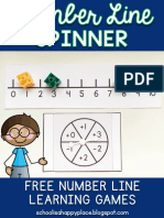 Number Line Spinner Game Freebie
