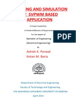 Modeling and Simulation of SVPWM Based Application: Ashish K. Porwal Ketan M. Baria