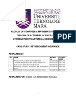 Retrenchment Insurance - Asc302 - Group 1